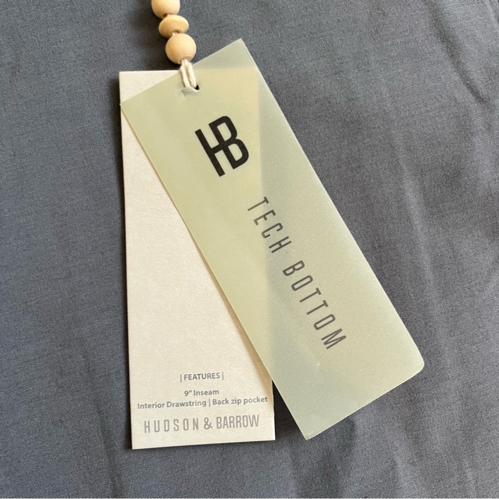 NWT Hudson & Barrow Superior Short 9in inseam Gray Tech Bottom Shorts Waist 30 - Picture 6 of 7